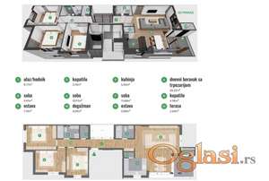 ~~~ Prelep stan sa krovnom terasom, TATARSKO brdo ~~~